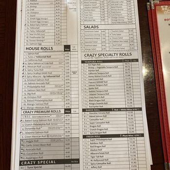 Crazy Rock'N Sushi - Prices - Sushi Bars Near Me - Stanton, California