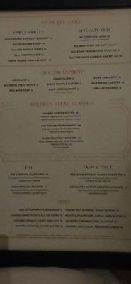 Menu photo 4 Bourbon Steak Lake Buena Vista, FL