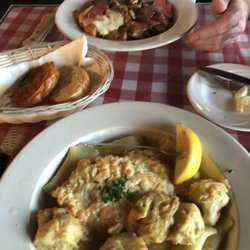 Luigi's Rancho - Chicken francais with artichokes, chicken Marsala supremo