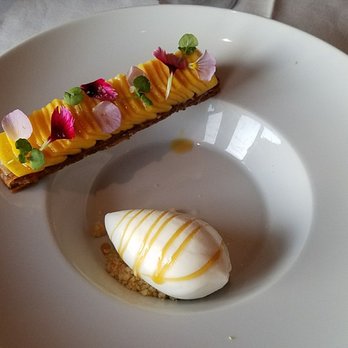 Michael Mina - Mango dessert.  Yum! - New American Near Me - Las Vegas, Nevada