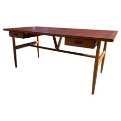 Mid-Century Modern Desk - Wishbone desk by Hans Wegner