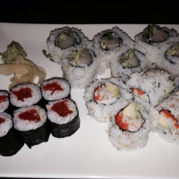 Tsuki Sushi Bar - Sockeye salmon roll, Dungenous crab California roll, Scallop roll. Yum! - Sushi Bars Near Me - Vancouver, British Columbia Tsuki Sushi Bar - Sockeye salmon roll, Dungenous crab California roll, Scallop roll. Yum! - Sushi Bars Near Me - Vancouver, British Columbia