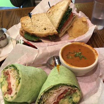 Kiss Cafe - Turkey pesto sandwich & Hal's Gal wrap w/ tomato basil soup! - Cafes Near Me - Ballard, Washington Kiss Cafe - Turkey pesto sandwich & Hal's Gal wrap w/ tomato basil soup! - Cafes Near Me - Ballard, Washington