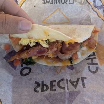 Amigos Kings Classic - Bacon breakfast taco. - American Near Me - Lincoln, Nebraska Amigos Kings Classic - Bacon breakfast taco. - American Near Me - Lincoln, Nebraska