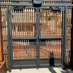 H Group Contracting - Double swing commercial ADA Steel gates
