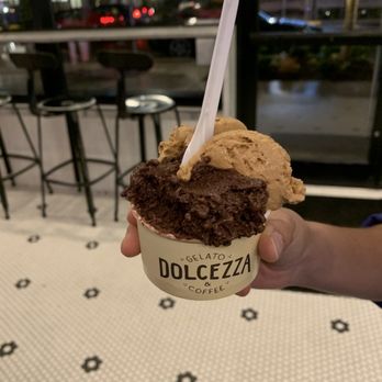 Dolcezza - Dark Chocolate and Salted Caramel - Gelato Near Me - Fairfax, Virginia