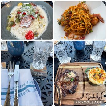 Dockside 1953 - Pan Seared Seabass, Shrimp Arrabbiata, Ribeye with Mac and Cheese - Seafood Near Me - San Diego, California Dockside 1953 - Pan Seared Seabass, Shrimp Arrabbiata, Ribeye with Mac and Cheese - Seafood Near Me - San Diego, California