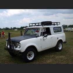 Tag Collision - A restoration job on a International scout! Before picture.