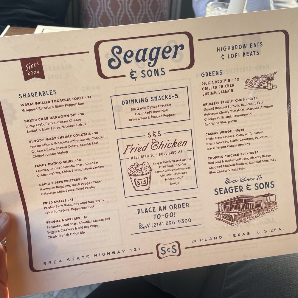 Seager & Sons - Pizza Near Me - Plano, Texas Seager & Sons - Pizza Near Me - Plano, Texas
