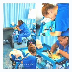 Nevada Permanent Make-up & Microblading Academy - Students hard at work