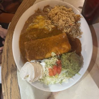Garcia's Las Avenidas - Shredded Beef Enchilada - Mexican Near Me - Phoenix, Arizona