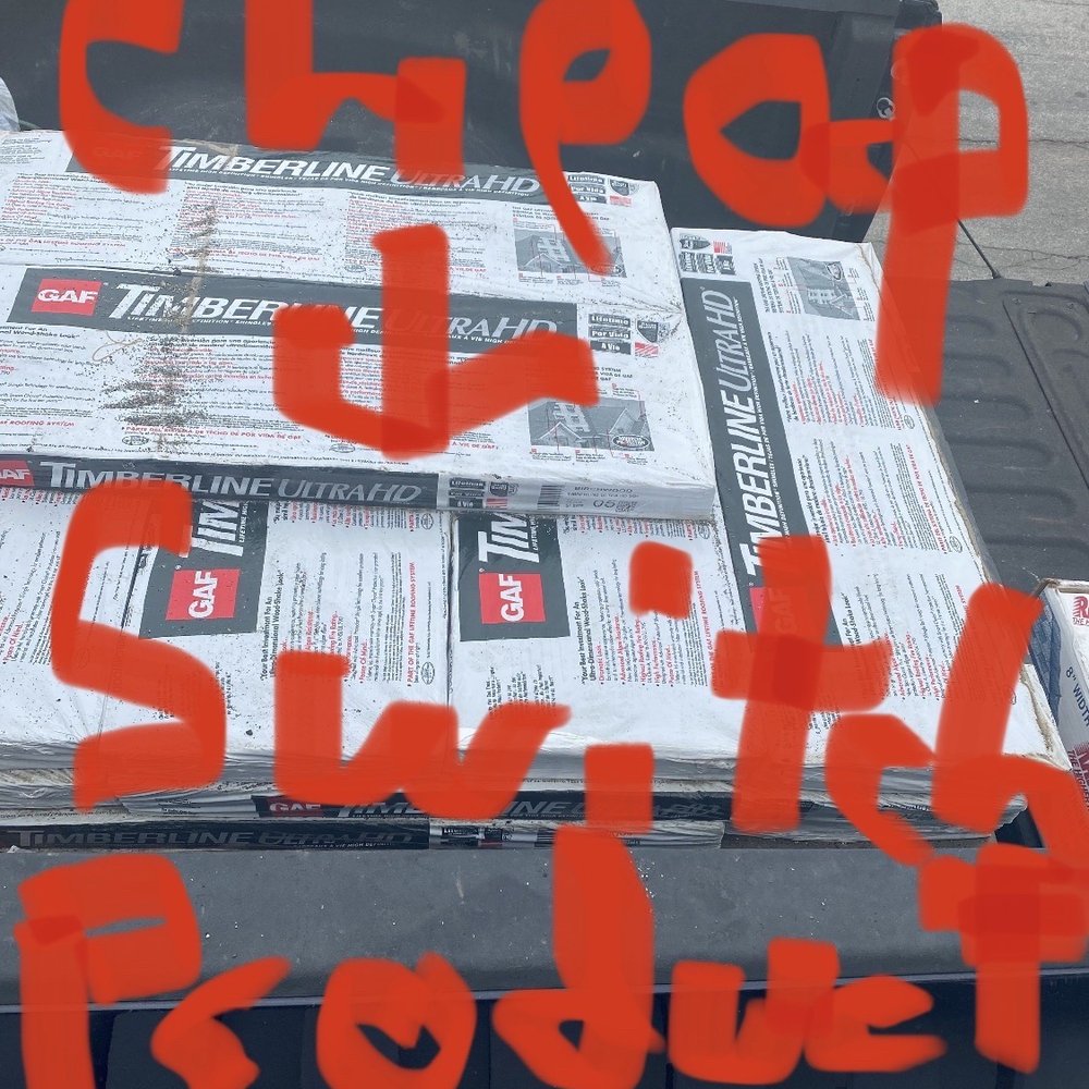 They promised one product a high-quality tile and switched it for cheap tile... Avoiding any manufacture warranty that they promised They promised one product a high-quality tile and switched it for cheap tile... Avoiding any manufacture warranty that they promised