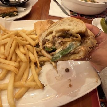 Marietta Diner - Philly Cheesesteak w/ fries a pickle and slaw - Diners Near Me - Marietta, Georgia Marietta Diner - Philly Cheesesteak w/ fries a pickle and slaw - Diners Near Me - Marietta, Georgia