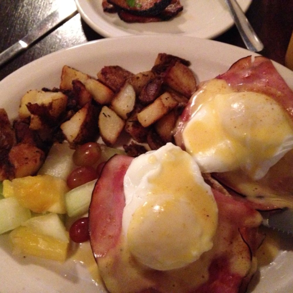 Pinky's - Eggs Benedict with a side of smoked pork belly... Delicious - Coffee & Tea Near Me - Tampa, Florida Pinky's - Eggs Benedict with a side of smoked pork belly... Delicious - Coffee & Tea Near Me - Tampa, Florida