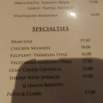 Tappo - Very strange that the vegetarian eggplant parmesian costs more money, but apparently the sauce is more expensive - Wine Bars Near Me - Buffalo, New York