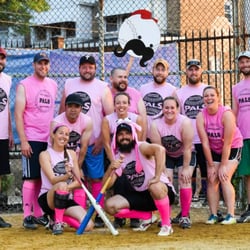 Philadelphia Adult League Softball - Mr. Mustachio in team photo