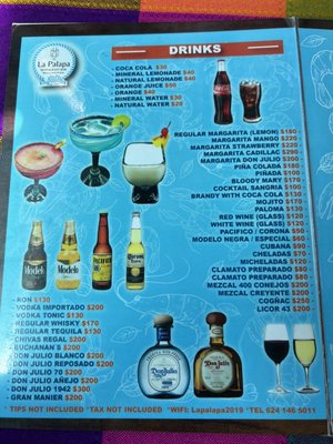 Menu photo 5 La Palapa Cabo San Lucas, BCS Menu photo 5 La Palapa Cabo San Lucas, BCS