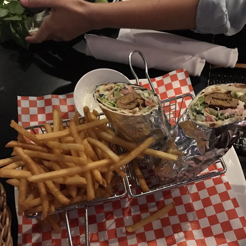 The Atmosphere - Sandwich and fries - Mediterranean Near Me - Glendale, California The Atmosphere - Sandwich and fries - Mediterranean Near Me - Glendale, California