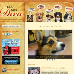 Grey Visual Design - Website/blog design for Dog Talk Diva