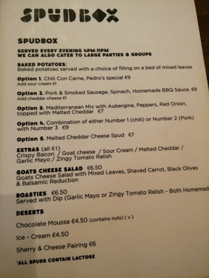 Menu photo 1 MVP Dublin, D