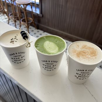 Char & Stave - london is blue; matcha latte; chai latte - Coffee Roasteries Near Me - Philadelphia, Pennsylvania