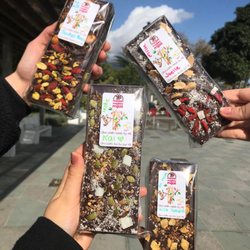 Mayan Monkey Mijas - The chocolate bars that my friends and I made in the factory.