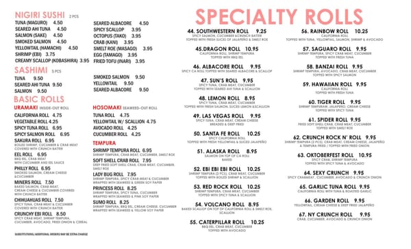 Menu photo 8 Sushi Garden El Paso, TX