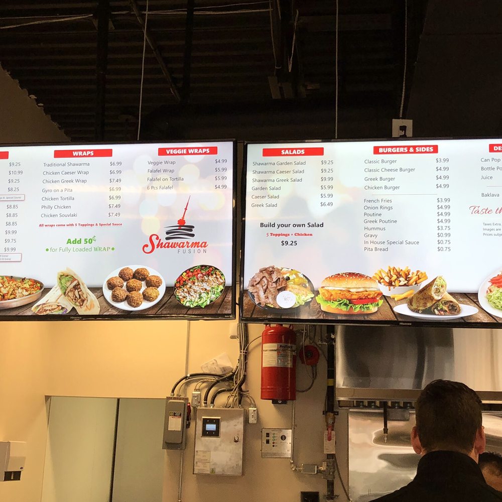 Shawarma Fusion - Menu - Mediterranean Near Me - Guelph, Ontario