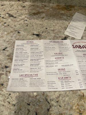 Menu photo 2 Sabaidee Lao & Thai Cuisine Walton, KY Menu photo 2 Sabaidee Lao & Thai Cuisine Walton, KY