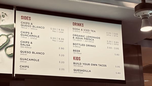 Menu photo 1 Chipotle Mexican Grill San Francisco, CA Menu photo 1 Chipotle Mexican Grill San Francisco, CA