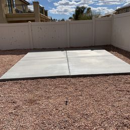13x13 slab for our new shed. Still drying. Great job! 13x13 slab for our new shed. Still drying. Great job!