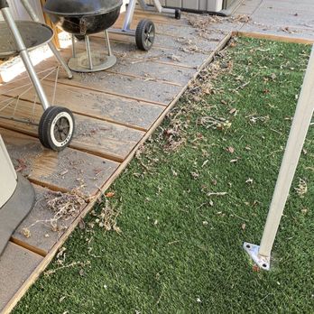 Bond Pavement Solutions - Debris blown 10 ft from parking lot - General Contractors Near Me