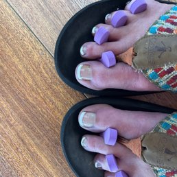 French pedicure French pedicure