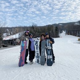 My boyfriend and our friends at Mountain Creek on a BEAUTIFUL day!