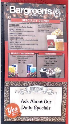 Menu photo 2 Bargreen Coffee Co Stand Everett, WA Menu photo 2 Bargreen Coffee Co Stand Everett, WA