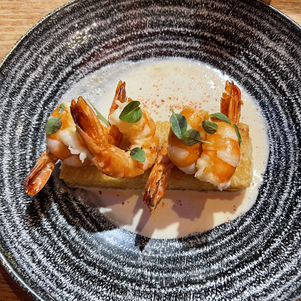 Le Colvert - Crispy risotto, prawns and creamy bisque 25€ (Tastes as good as it looks.) - French Near Me - Paris, 01
