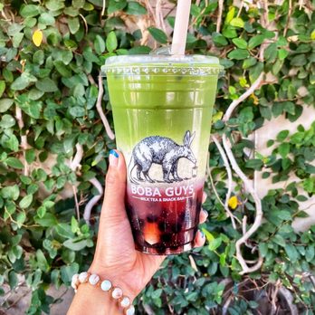 Boba Guys - Strawberry Matcha Latte (IG: @christal.light) - Bubble Tea Near Me - Costa Mesa, California