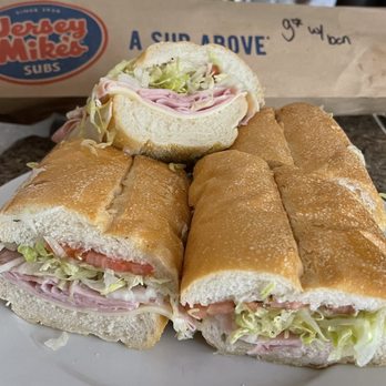 Jersey Mike's Subs - Ham sub Mike's Way!!! Woot woot - Sandwiches Near Me - Longmeadow, Massachusetts