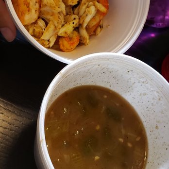 The Catch Seafood Restaurant - Gumbo with seafood on the side. Great flavor,lot of seafood - Seafood Near Me - Metairie, Louisiana The Catch Seafood Restaurant - Gumbo with seafood on the side. Great flavor,lot of seafood - Seafood Near Me - Metairie, Louisiana