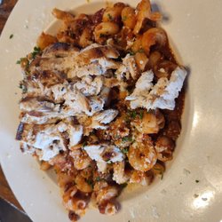 The Waterfront Wyandotte - Cavatappi pasta with meat sauce add chicken