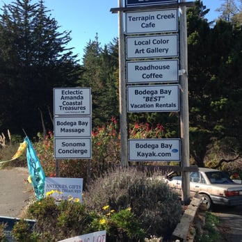 Roadhouse Coffee - Look for this sign & try to find parking - Coffee & Tea Near Me - Bodega Bay, California Roadhouse Coffee - Look for this sign & try to find parking - Coffee & Tea Near Me - Bodega Bay, California