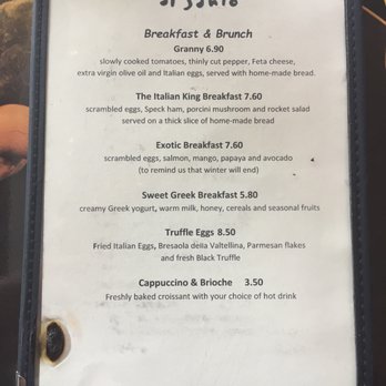 Al Santo - Breakfast & Brunch menu - Italian Near Me