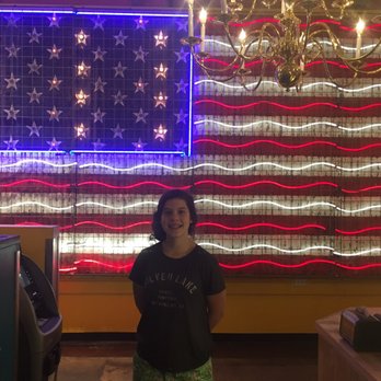 Voodoo Doughnut - Cool flag light display inside Voodoo Doughnuts - Donuts Near Me - Austin, Texas Voodoo Doughnut - Cool flag light display inside Voodoo Doughnuts - Donuts Near Me - Austin, Texas