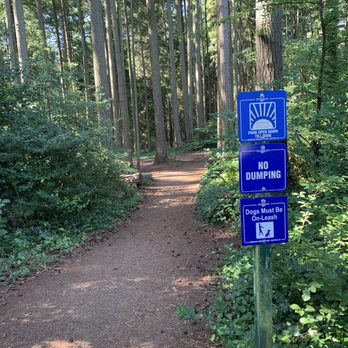 Hamlin Park - Signage by a walking entrance on NE 165th Street. - Parks Near Me - Seattle, Washington Hamlin Park - Signage by a walking entrance on NE 165th Street. - Parks Near Me - Seattle, Washington