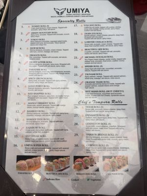 Menu photo 6 Umiya Jensen Beach, FL Menu photo 6 Umiya Jensen Beach, FL