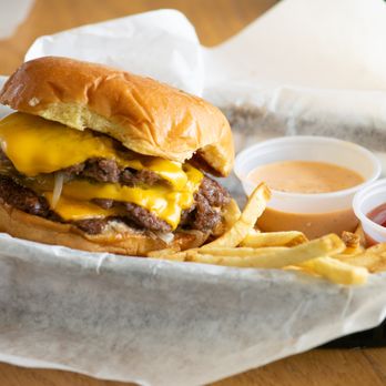 The Patty Daddy - The Big Daddy with fries and Hot Momma Sauce - Burgers Near Me - College Station, Texas The Patty Daddy - The Big Daddy with fries and Hot Momma Sauce - Burgers Near Me - College Station, Texas