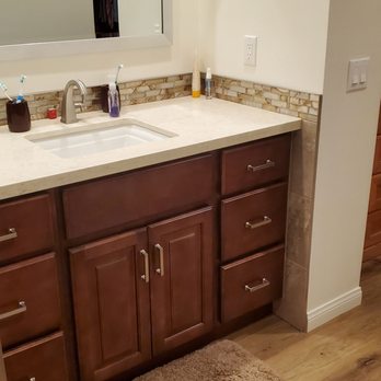 Carpets 4U - Deco liner for back splash on vanity. - Flooring Near Me - Anaheim, California