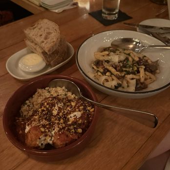Sycamore - toasted corn cavatelli, moroccan chicken meatball - New American Near Me - Newton, Massachusetts Sycamore - toasted corn cavatelli, moroccan chicken meatball - New American Near Me - Newton, Massachusetts