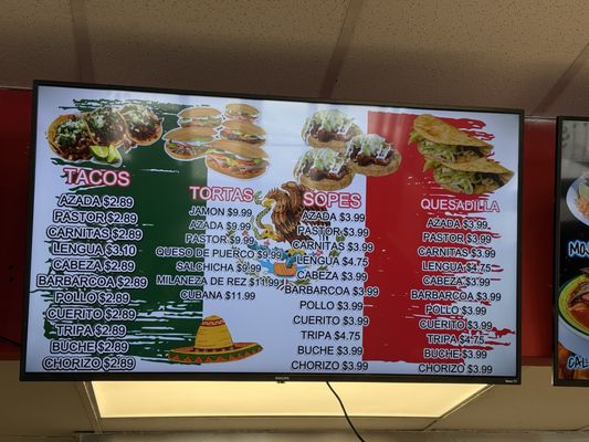 Menu photo 2 Taqueria Los Molcajetes Lumberton, NC