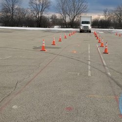 Griffin's CDL Institute - Class B CDL Training at Griffin's CDL Institute. Straight-line Backing.